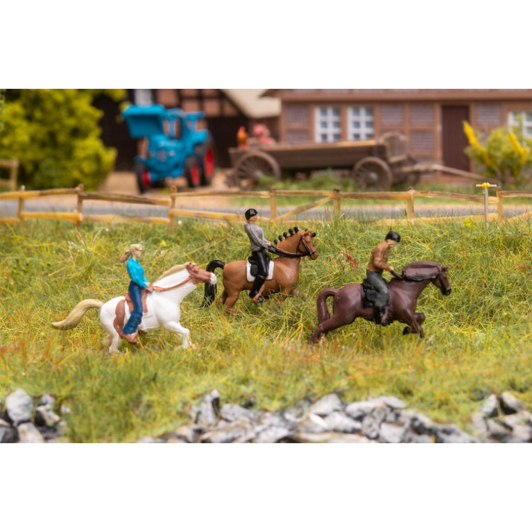 Chevaux et cavaliers - Faller 151746 - HO 1/87