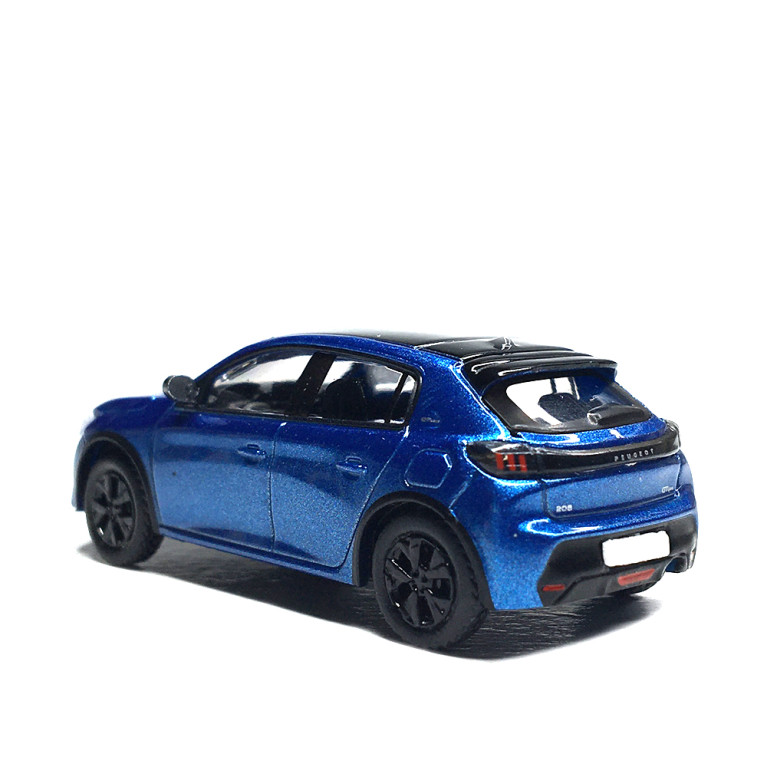 Peugeot 208 II, phase 1, bleu métallisé, 2019 - SAI 6641 - HO 1/87