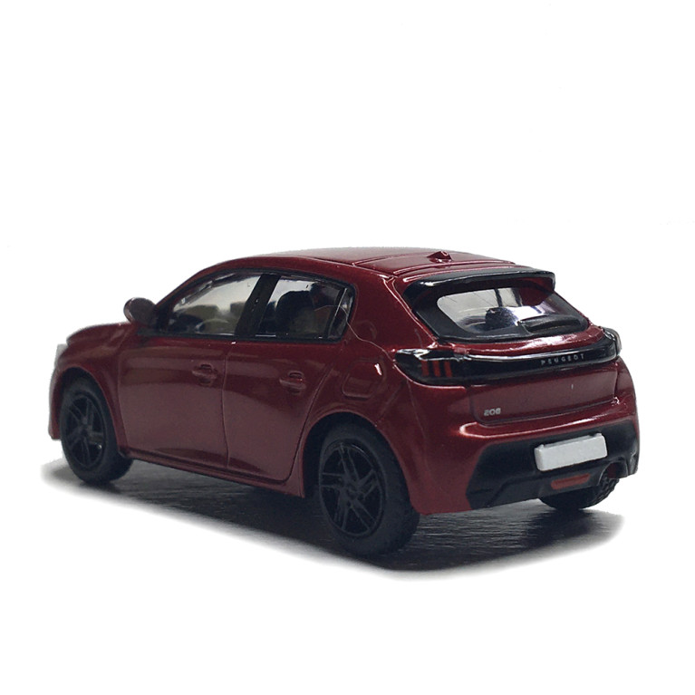 Peugeot 208 II, phase 1, rouge métallisé, 2019 - SAI 6644 - HO 1/87