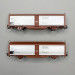 Coffret de 2 wagons à toit et parois coulissants, type Teu, SJ - ROCO 6600257