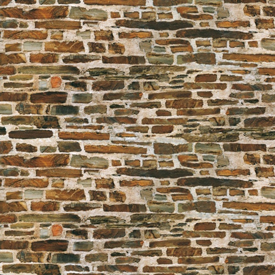 Plaque cartonnée mur de pierres -HO-1/87-AUHAGEN  50515