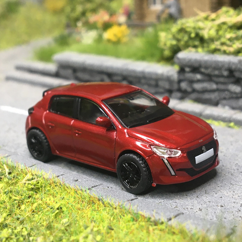 Peugeot 208 II, phase 1, rouge métallisé, 2019 - SAI 6644 - HO 1/87