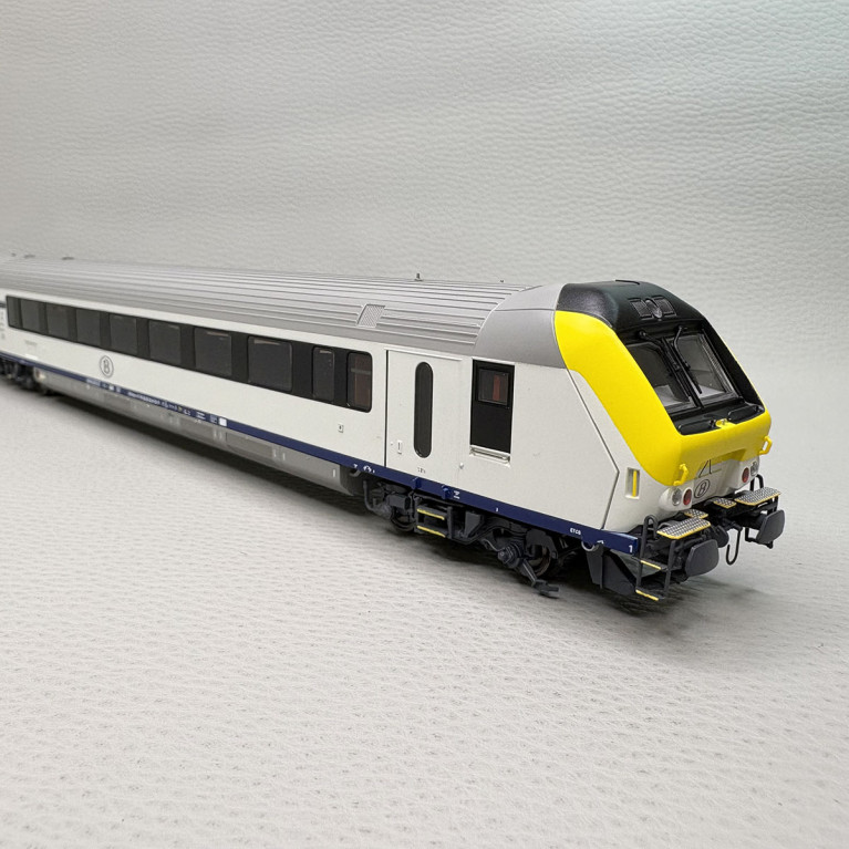 Lsmodels 43059 - Coffret de 3 voitures type I11 dont voiture pilote, Eurocity, Bruxelles - Rotterdam, SNCB/NS
