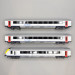 Lsmodels 43559 - Coffret de 3 voitures type I11 dont voiture pilote, Eurocity, Bruxelles - Rotterdam, SNCB/NS