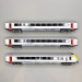 Lsmodels 43559 - Coffret de 3 voitures type I11 dont voiture pilote, Eurocity, Bruxelles - Rotterdam, SNCB/NS