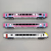 Lsmodels 43557 - Coffret de 3 voitures type I11 dont voiture pilote, Ouigo, Bruxelles - Paris, SNCB