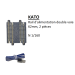 Rail d'alimentation double voie, 62 mm, 2 pièces - KATO 20-043 - N 1/160