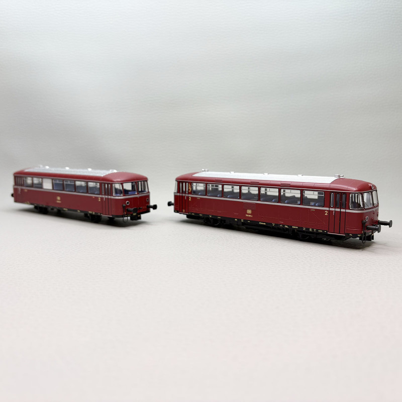 MARKLIN 38980 - Autorail BR 798 66-4 + remorque BR 998 660-5, livrée pourpre, DB