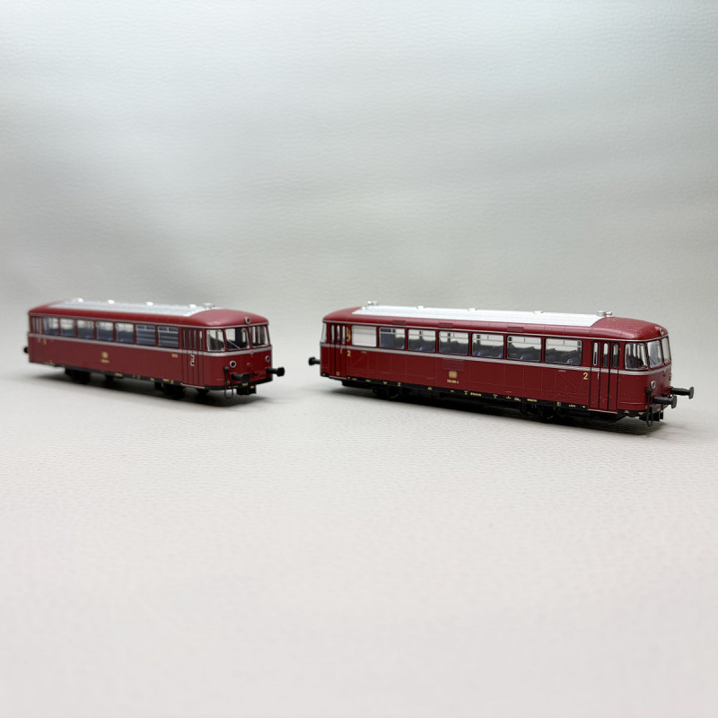 MARKLIN 38980 - Autorail BR 798 66-4 + remorque BR 998 660-5, livrée pourpre, DB