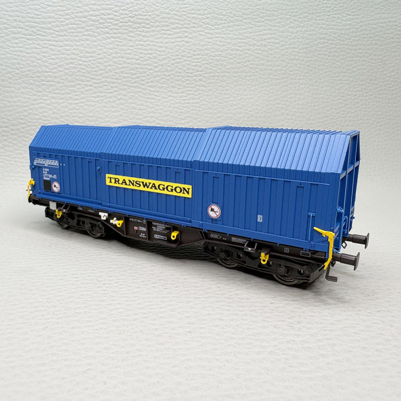 BRAWA 51005 - Wagon à toit télescopique type Shimmns 2, livrée bleue, DB