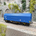 Wagon à toit télescopique type Shimmns 2, livrée bleue, VTG, Ep. VI - BRAWA 51020 - HO 1/87