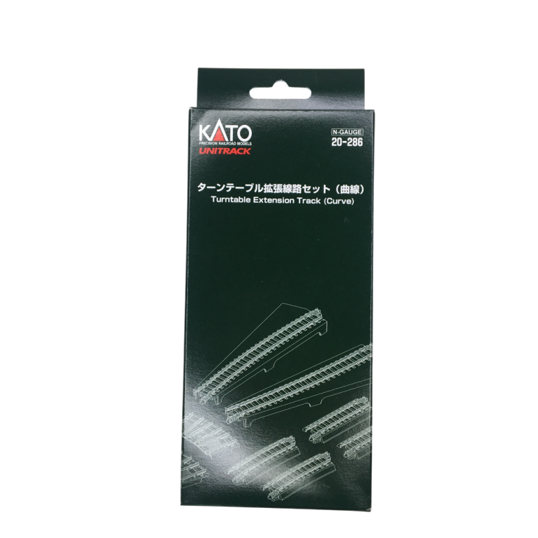 Kit rails d'extension pour platine, courbe gauche et droite - KATO 20-286 - N 1/160
