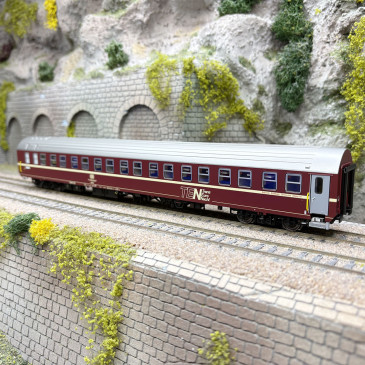 Voiture-lits type WLABsm 166 T2s, TEN, DB, Ep. IVb - LSMODELS 46150 - HO 1/87
