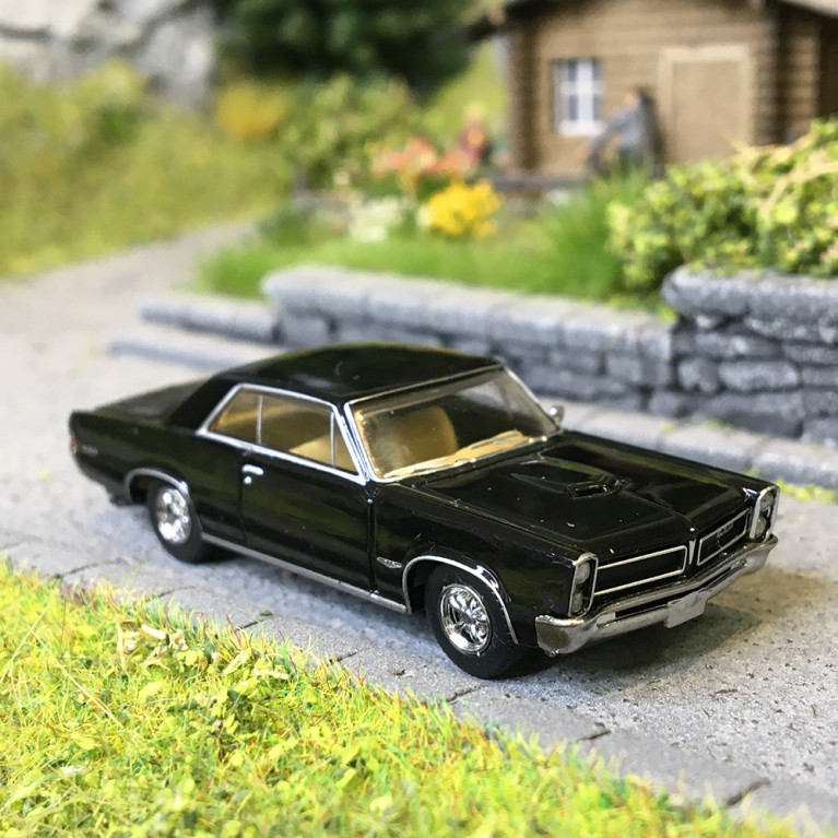 Pontiac GTO, coupé, noir, 1965 - BREKINA 18100 - HO 1/87