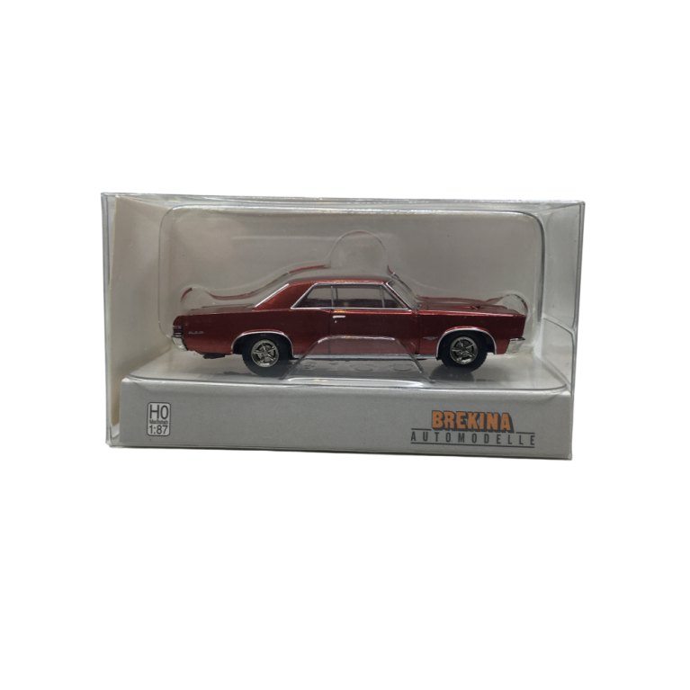 Pontiac GTO, coupé, rouge métallisé, 1965 - BREKINA 18101 - HO 1/87