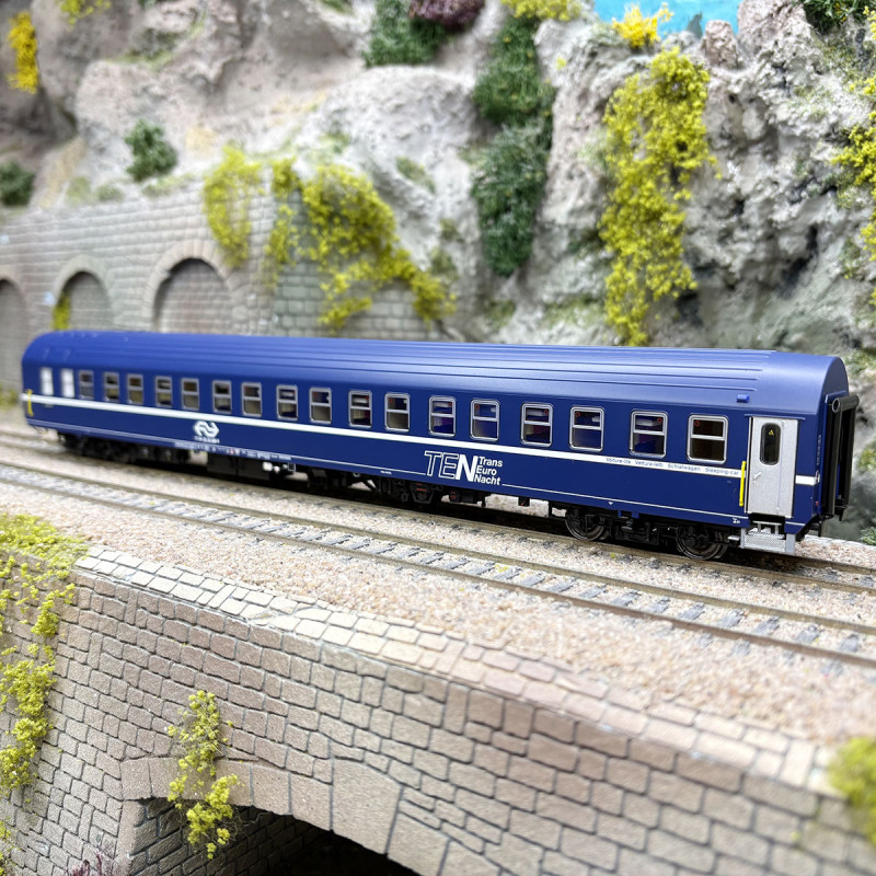 Voiture-lits type WLABsm 166 T2s, TEN, DB, Ep. Vb - LSMODELS 46156 - HO 1/87