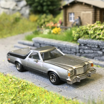 Ford Ranchero GT, argent, 1977 - BREKINA 18228 - HO 1/87