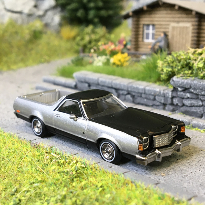 Ford Ranchero 500, argent, noir, 1977 - BREKINA 18231 - HO 1/87