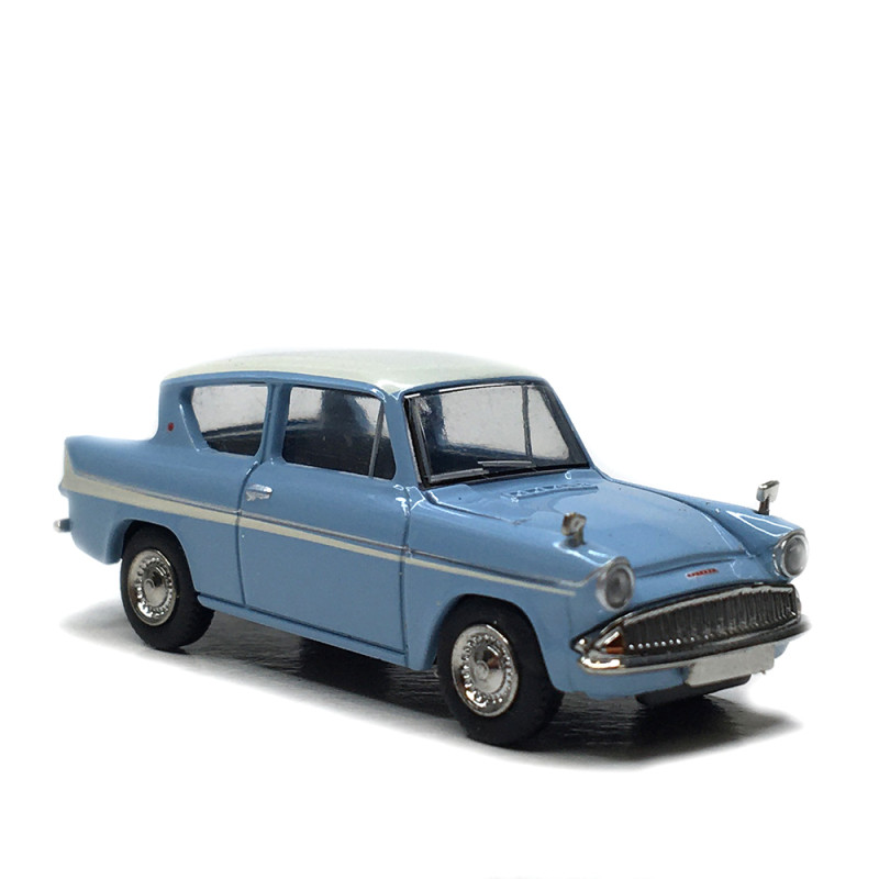 Ford Anglia, bleu, blanc, 1959 - BREKINA 19330 - HO 1/87