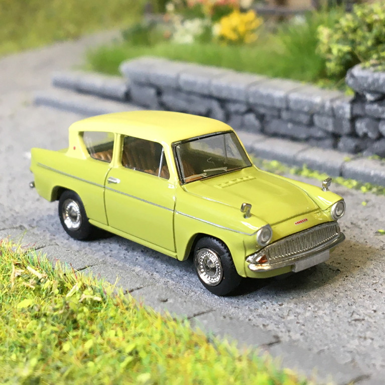 Ford Anglia, vert, beige, 1959 - BREKINA 19336 - HO 1/87