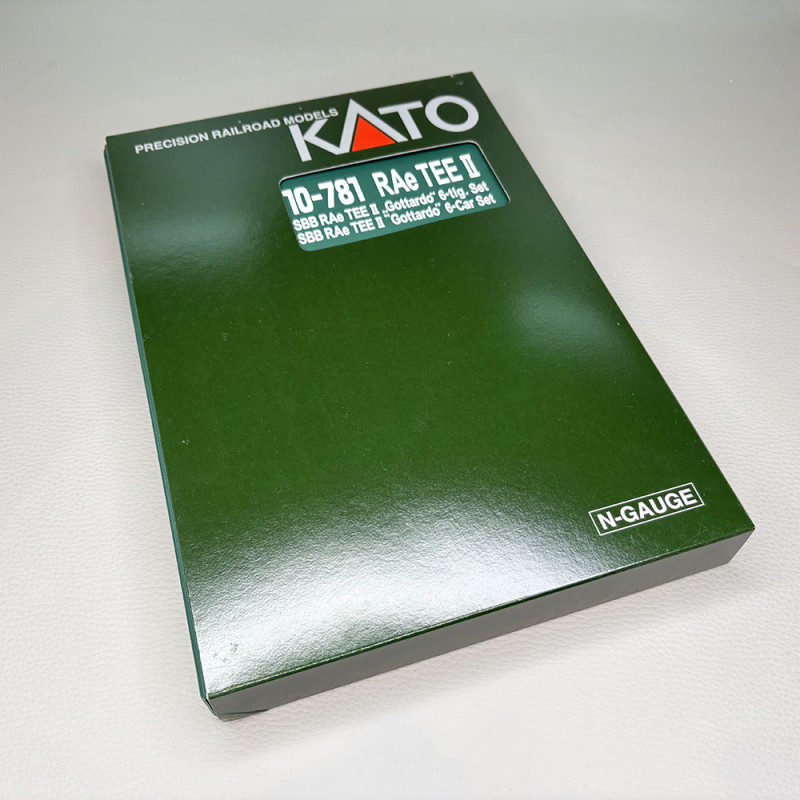 KATO 10-781 - Automotrice RAe TEE II, "Gottardo", 6 éléments, livrée rouge / crème, SBB