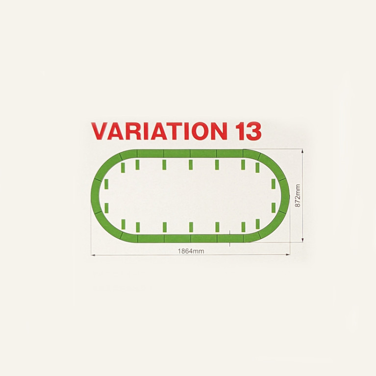 Jeu de variante V13, viaduc à double voie, Unitrack - KATO 20-872 - N 1/160