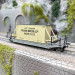 Wagon plat surbaissé avec caisse "Brown Boveri & Cie", SBB, Ep. II - BRAWA 47915 - HO 1/87