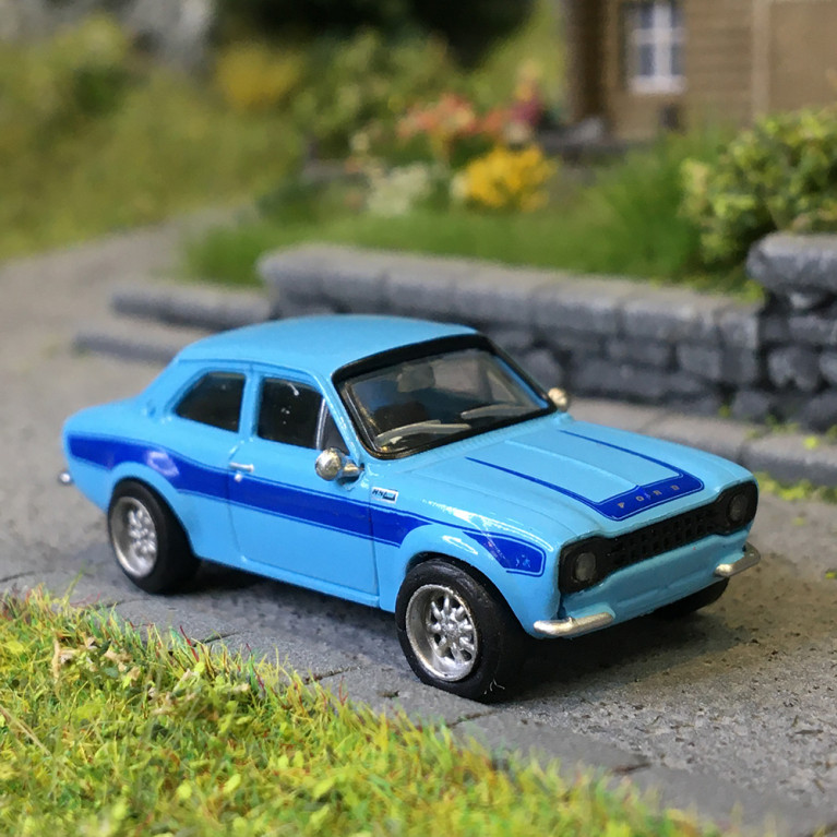 Ford Escort MKI RS 1600, bleu, 1970 - BREKINA 19071 - HO 1/87