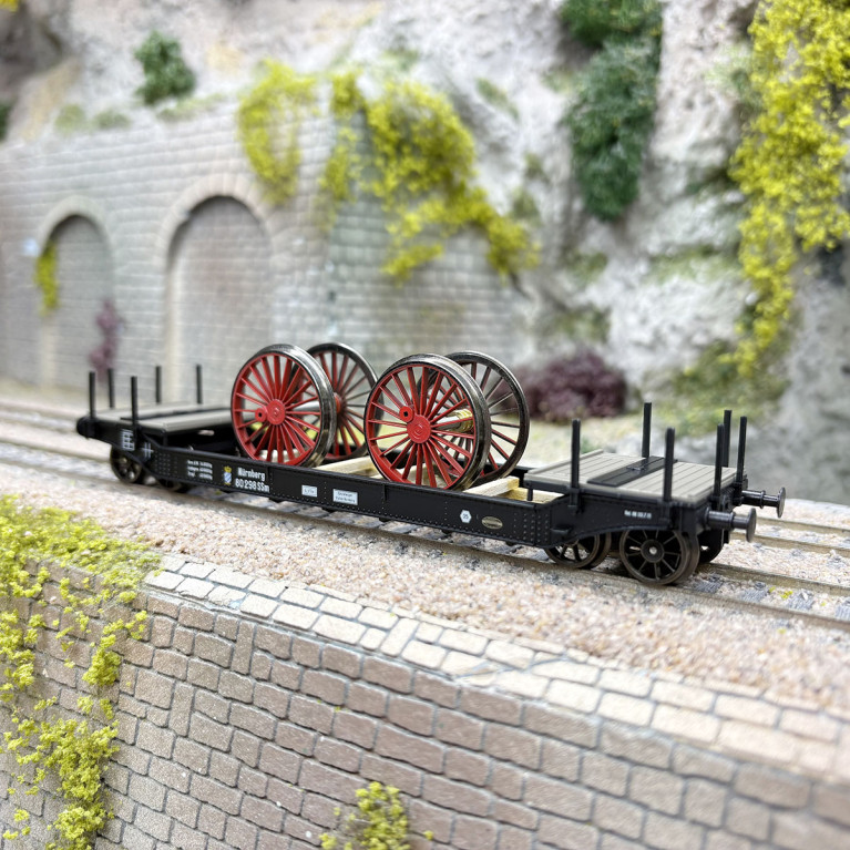 Wagon plat surbaissé SSm K.Bay.Sts.B. Brawa 47918 HO
