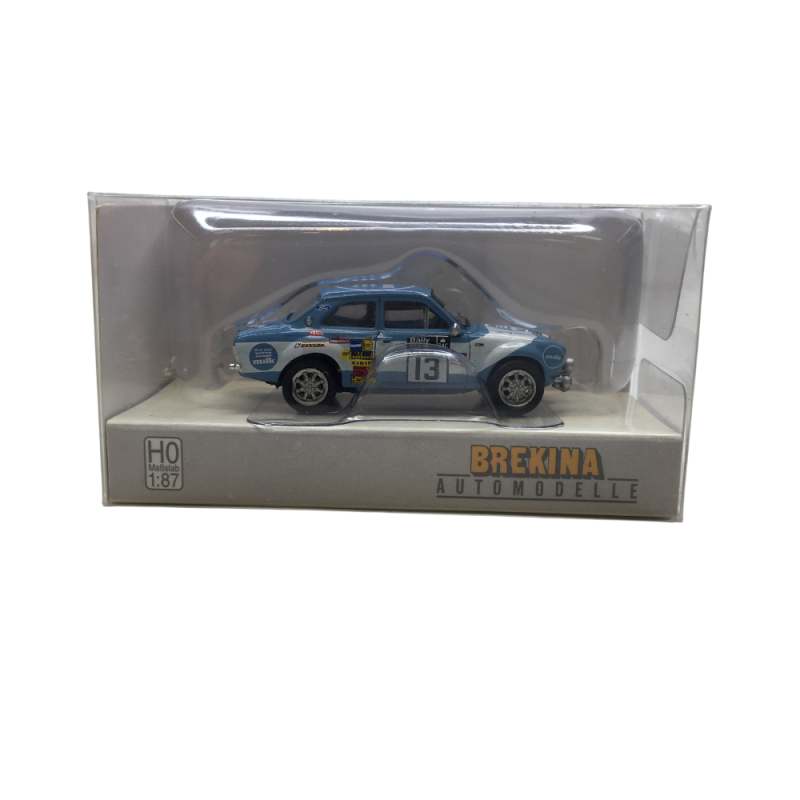 Ford Escort MKI RS 1600,Rallye RAC Daily Miror, 1973, n13, Timo Mäkinen, Henry Liddon - BREKINA 19077 - HO 1/87