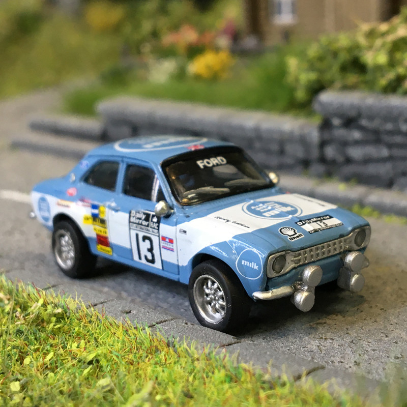 Ford Escort MKI RS 1600,Rallye RAC Daily Miror, 1973, n13, Timo Mäkinen, Henry Liddon - BREKINA 19077 - HO 1/87