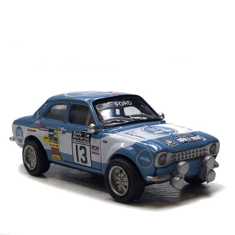 Ford Escort MKI RS 1600,Rallye RAC Daily Miror, 1973, n13, Timo Mäkinen, Henry Liddon - BREKINA 19077 - HO 1/87