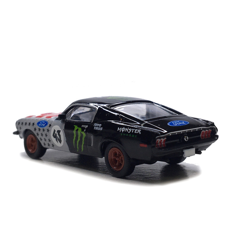 Ford Mustang Fastback, Shelby GT 350, Gymkhana tribute ken block, 1968 - BREKINA 19617 - HO 1/87