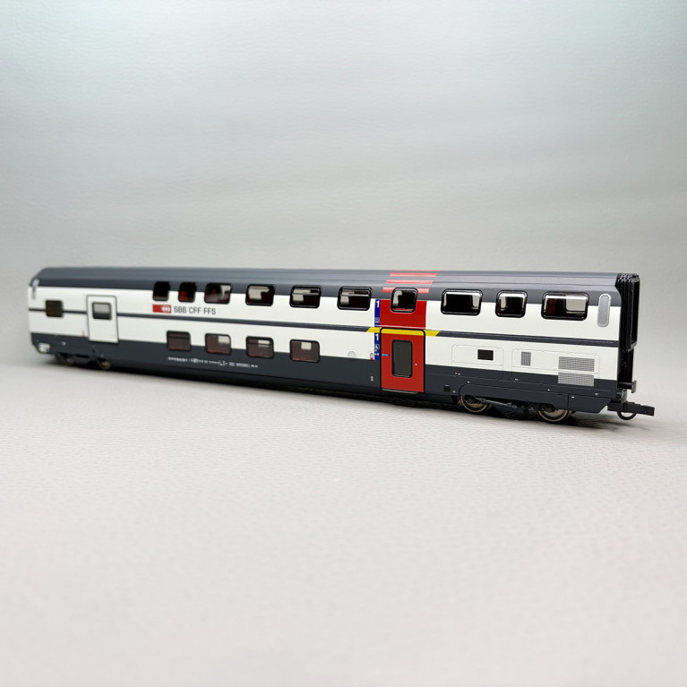 Voiture à deux étages type AD IC2000, SBB CFF, Ep. VI - ROCO 6200214 - HO 1/87