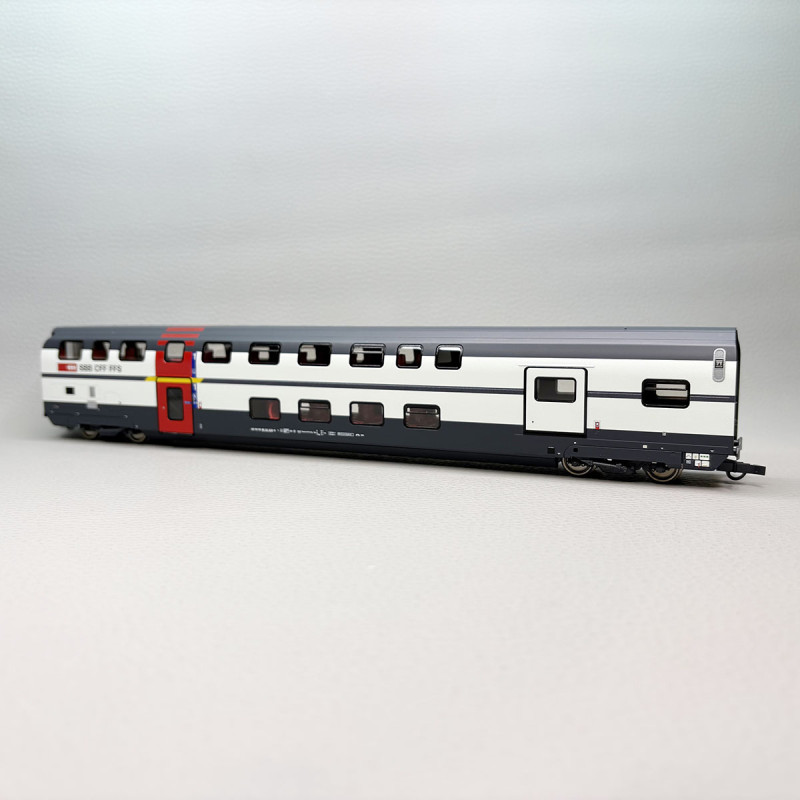 Voiture à deux étages type AD IC2000, SBB CFF, Ep. VI - ROCO 6200214 - HO 1/87