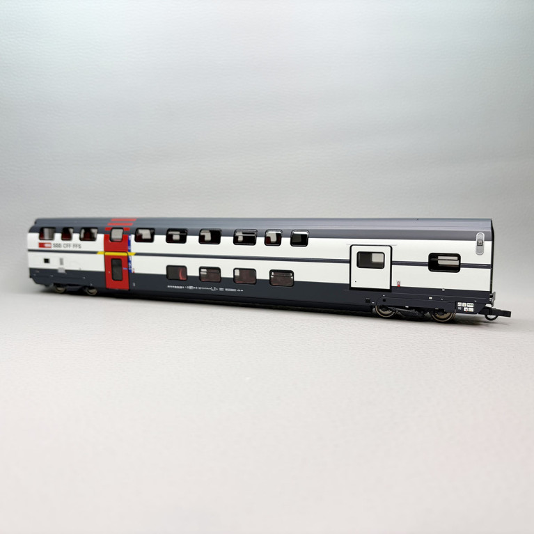 Voiture à deux étages type AD IC2000, SBB CFF, Ep. VI - ROCO 6200214 - HO 1/87
