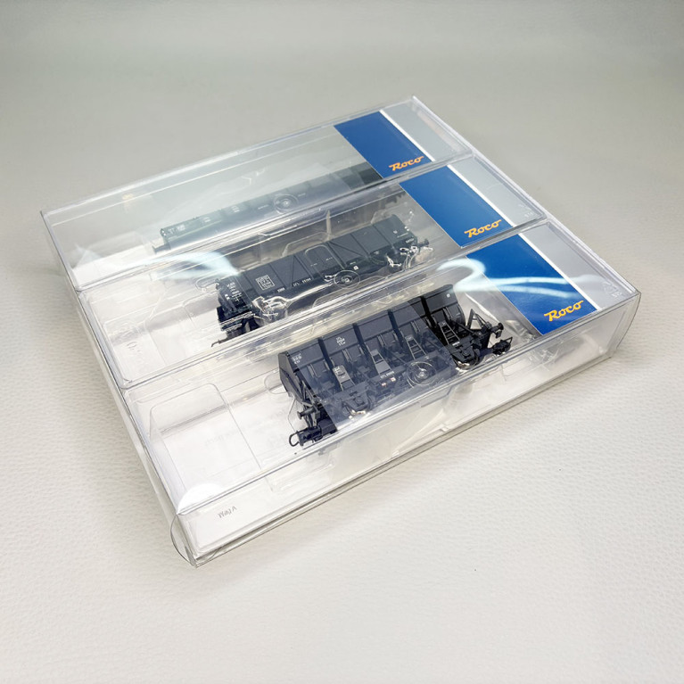 Coffret 3 wagons de marchandises CFL, Ep. III - ROCO 6600258 - HO 1/87