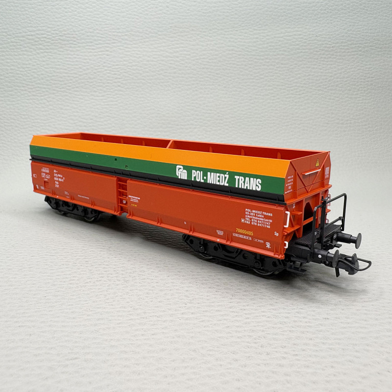 Coffret 3 wagons trémie Fals déchargement automatique Pol-Miedź Trans PMT, Ep. VI - ROCO 6600218 - HO 1/87