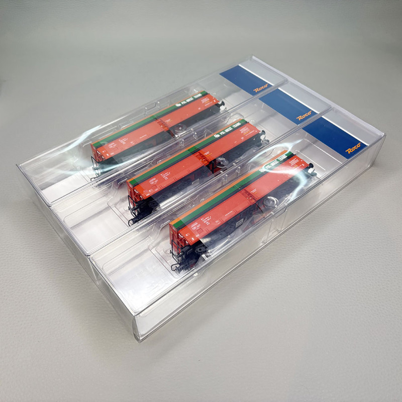 Coffret 3 wagons trémie Fals déchargement automatique Pol-Miedź Trans PMT, Ep. VI - ROCO 6600218 - HO 1/87