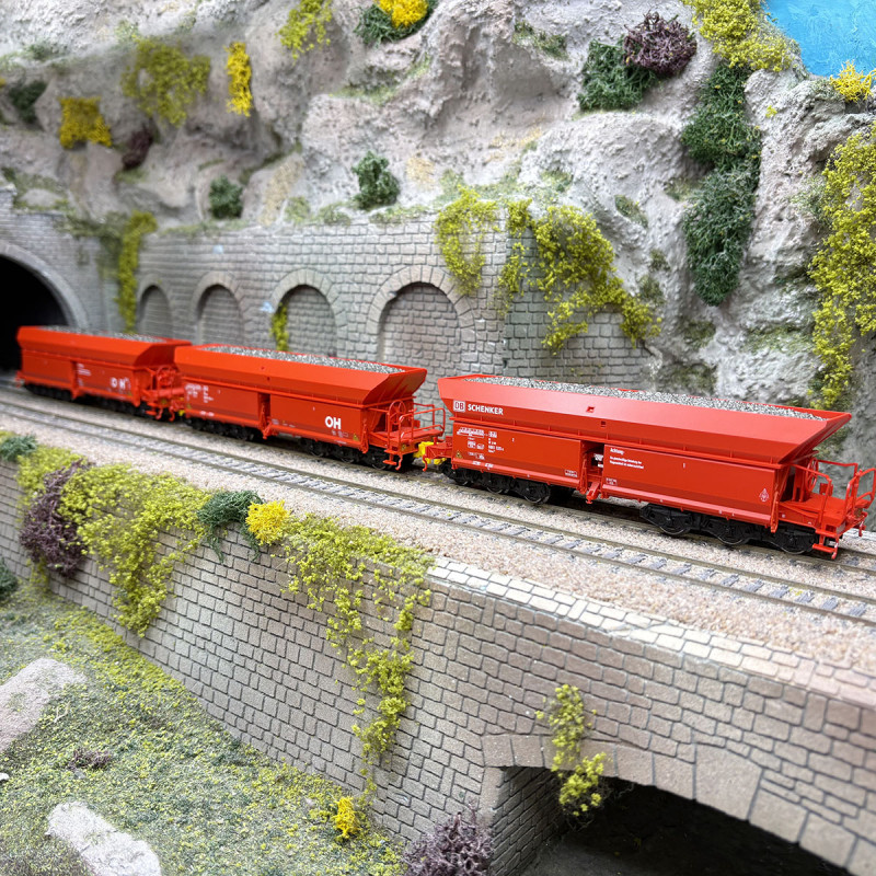 Coffret Set 1 wagons à minerai Falrrs 152 et Faals 151 DB AG, Ep. VI - ROCO 6600270 - HO 1/87