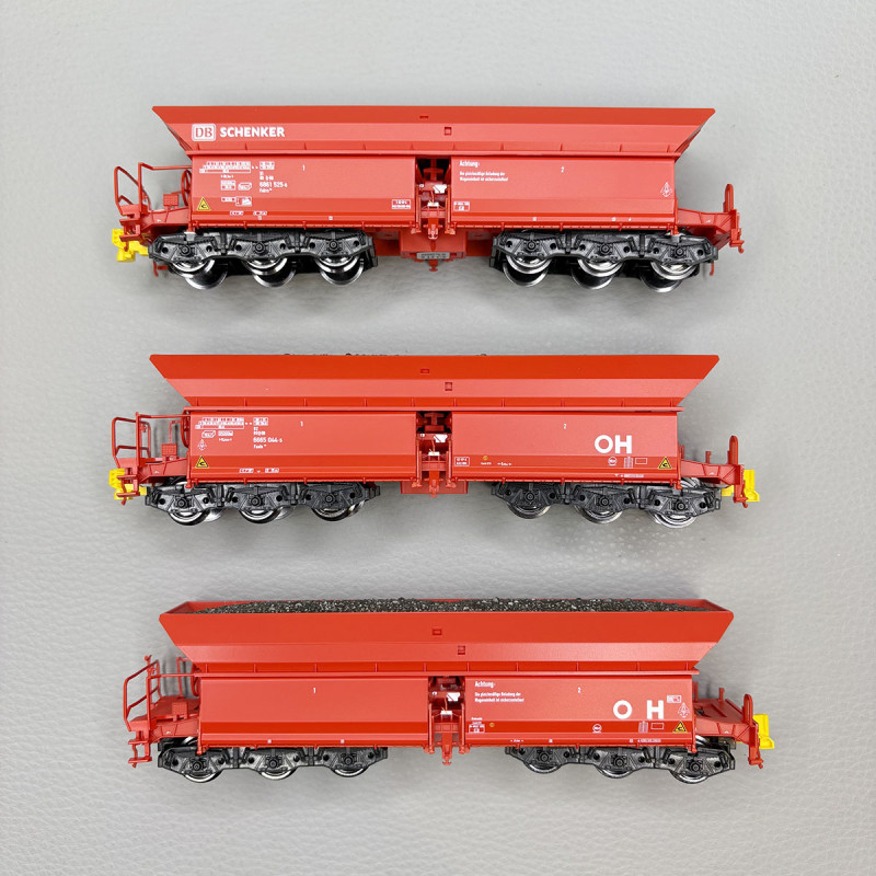 Coffret Set 1 wagons à minerai Falrrs 152 et Faals 151 DB AG, Ep. VI - ROCO 6600270 - HO 1/87