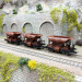 Coffret 3 wagons trémie à ballast Talbot, DB, Ep. IV - ROCO 6600269 - HO 1/87