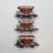 Coffret 3 wagons trémie à ballast Talbot, DB, Ep. IV - ROCO 6600269 - HO 1/87