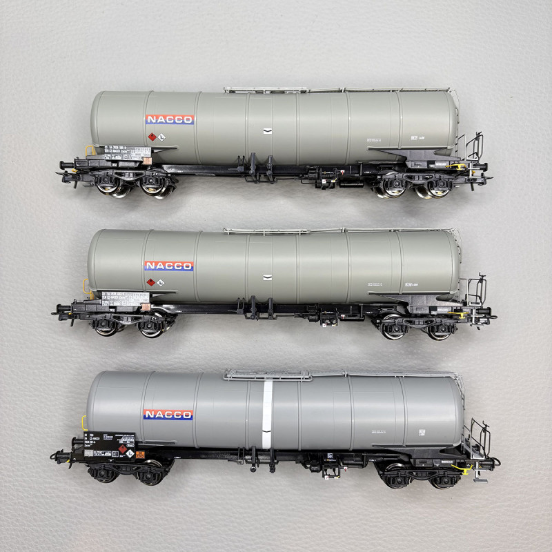 Coffret 3 wagons citernes type Zacns Nacco, Ep. VI - ROCO 6600197 - HO 1/87