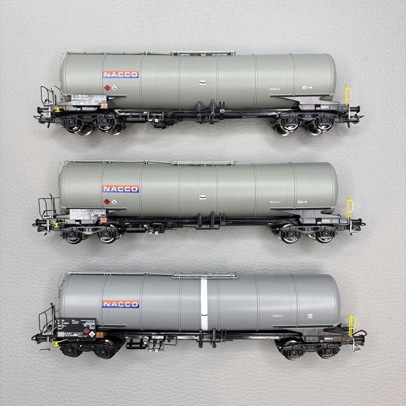Coffret 3 wagons citernes type Zacns Nacco, Ep. VI - ROCO 6600197 - HO 1/87