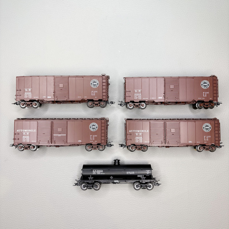 Coffret 5 wagons de marchandises US Southern Pacific, Ep. III - MÄRKLIN 45667 - HO 1/87