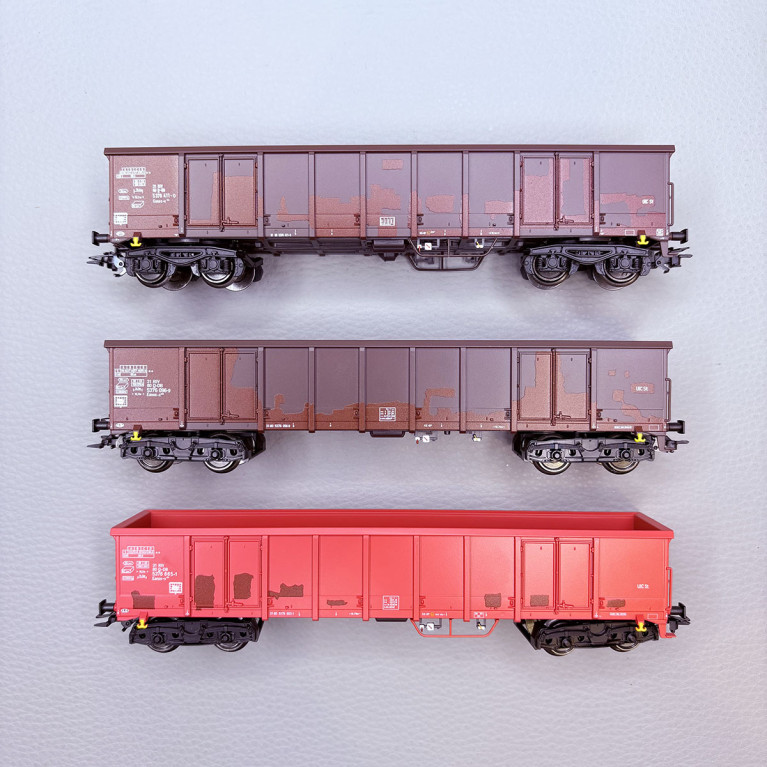 Coffret 3 wagons tombereaux Eanos-x DB AG, Ep. VI - MÄRKLIN 47188 - HO 1/87