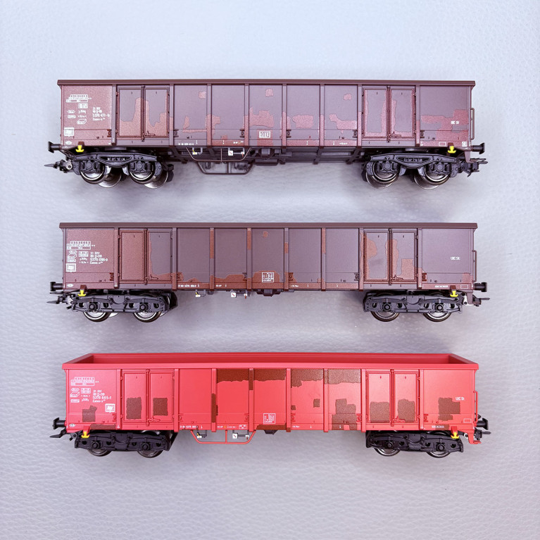 Coffret 3 wagons tombereaux Eanos-x DB AG, Ep. VI - MÄRKLIN 47188 - HO 1/87