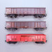 Coffret 3 wagons tombereaux Eanos-x DB AG, Ep. VI - MÄRKLIN 47188 - HO 1/87