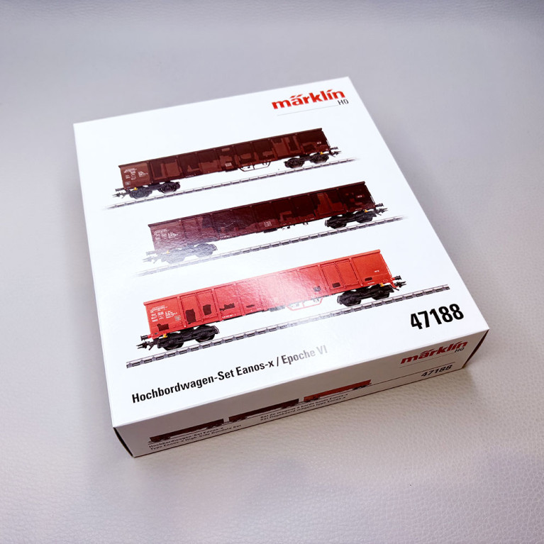 Coffret 3 wagons tombereaux Eanos-x DB AG, Ep. VI - MÄRKLIN 47188 - HO 1/87